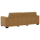 vidaXL Kanapé Szett 3 pcs Barna 221 x 80 x 80 cm Bársony