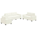 vidaXL Kanapé Szett 3 pcs Krém 221 x 80 x 80 cm Bársony