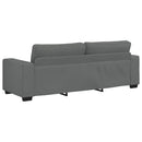 vidaXL 3 részes sötétszürke szövet ülőgarnitúra párnákkal