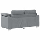 vidaXL Kanapé 3 pcs Világosszürke 219 x 80 x 82 cm Lábbal kevert anyag