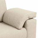 vidaXL Kanapé 3 pcs Tópszínű 219 x 80 x 82 cm Lábbal kevert anyag