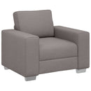 vidaXL Kanapé 3 pcs Tópszínű 219 x 80 x 82 cm Lábbal kevert anyag