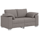 vidaXL Kanapé 3 pcs Tópszínű 219 x 80 x 82 cm Lábbal kevert anyag