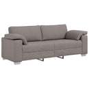 vidaXL Kanapé 3 pcs Tópszínű 219 x 80 x 82 cm Lábbal kevert anyag