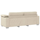 vidaXL Kanapé 3 pcs Tópszínű 219 x 80 x 82 cm Lábbal kevert anyag