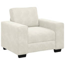 vidaXL 3 részes krém bársony ülőgarnitúra párnákkal