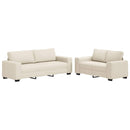 vidaXL Kanapé 2 pcs Bézs 221 x 80 x 82 cm Lábbal kevert anyag