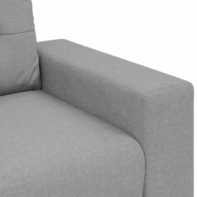 vidaXL Kanapé Szett párnával 2 pcs Szürke 221 x 78 x 80 cm Szövet