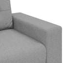 vidaXL Kanapé 2 pcs Szürke Lábbal kevert anyag