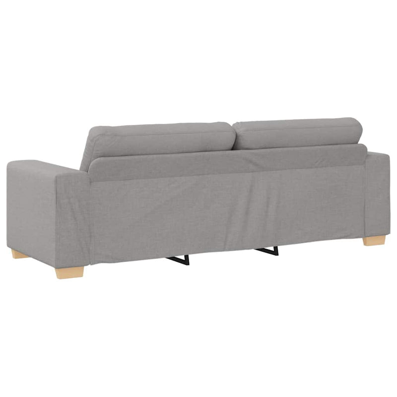 vidaXL Kanapé Szett párnával 2 pcs Szürke 221 x 78 x 80 cm Szövet