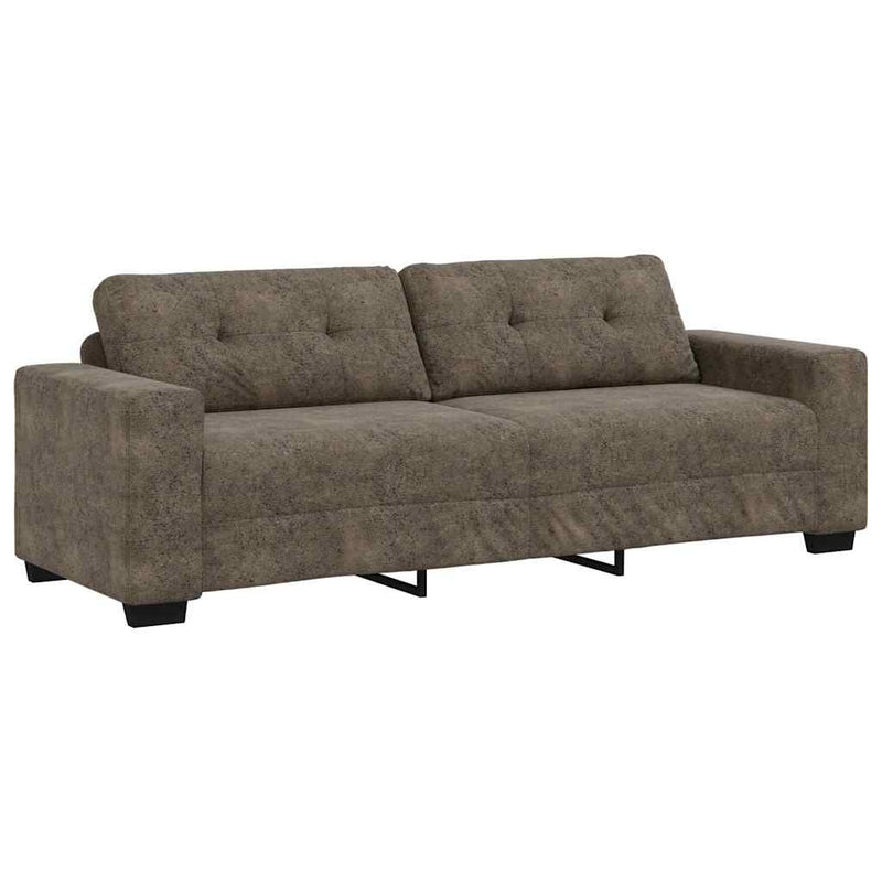 vidaXL Kanapé 2 pcs Sötétszürke 221 x 78 x 80 cm Műbőr