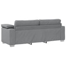 vidaXL Kanapé Szett 2 pcs Világosszürke 219 x 77 x 82 cm szövet