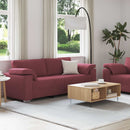 vidaXL Kanapé 2 pcs Bordó 219 x 80 x 82 cm szövet