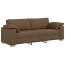 vidaXL Kanapé 2 pcs Barna 219 x 80 x 82 cm szövet