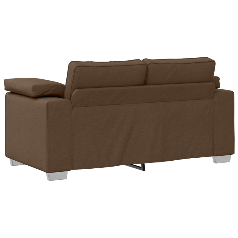 vidaXL Kanapé Szett 2 pcs Barna 219 x 77 x 82 cm szövet