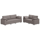 vidaXL Kanapé 2 pcs Tópszínű 219 x 80 x 82 cm szövet