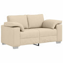 vidaXL Kanapé 2 pcs Krém 219 x 80 x 82 cm szövet