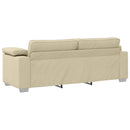 vidaXL Kanapé 2 pcs Krém 219 x 80 x 82 cm szövet