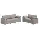 vidaXL Kanapé 2 pcs Felhőszürke 219 x 80 x 82 cm szövet