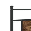 vidaXL füstös tölgy színű szerelt fa ágykeret matrac nélkül 75x190 cm