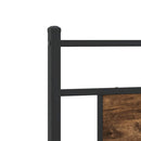 vidaXL füstös tölgy színű szerelt fa ágykeret matrac nélkül 80x200 cm