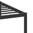 vidaXL füstös tölgy színű szerelt fa ágykeret matrac nélkül 100x200 cm