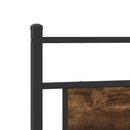 vidaXL füstös tölgy színű szerelt fa ágykeret matrac nélkül 107x203 cm