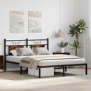 vidaXL füstös tölgy színű szerelt fa ágykeret matrac nélkül 140x190 cm