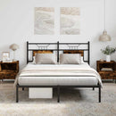 vidaXL füstös tölgy színű szerelt fa ágykeret matrac nélkül 140x190 cm