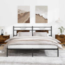 vidaXL füstös tölgy színű szerelt fa ágykeret matrac nélkül 183x213 cm