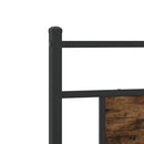 vidaXL füstös tölgy színű szerelt fa ágykeret matrac nélkül 80x200 cm