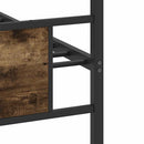 vidaXL füstös tölgy színű szerelt fa ágykeret matrac nélkül 80x200 cm