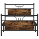 vidaXL füstös tölgy színű szerelt fa ágykeret matrac nélkül 90x190 cm