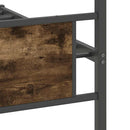 vidaXL füstös tölgy színű szerelt fa ágykeret matrac nélkül 90x190 cm