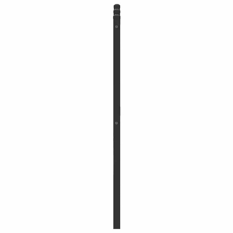 vidaXL füstös tölgy színű szerelt fa és acél fejtámla 137 cm