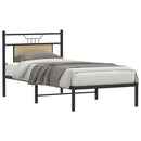 vidaXL sonoma tölgy színű szerelt fa ágykeret matrac nélkül 90x190 cm