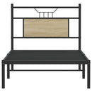 vidaXL sonoma tölgy színű szerelt fa ágykeret matrac nélkül 90x190 cm