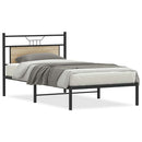 vidaXL sonoma tölgy színű szerelt fa ágykeret matrac nélkül 100x190 cm