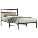 vidaXL sonoma tölgy színű szerelt fa ágykeret matrac nélkül 100x190 cm