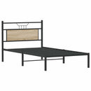 vidaXL ágykeret matrac nélkül Sonoma tölgy 107x203 cm Gépi fa