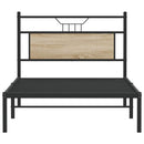 vidaXL ágykeret matrac nélkül Sonoma tölgy 107x203 cm Gépi fa
