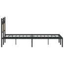 vidaXL sonoma tölgy színű szerelt fa ágykeret matrac nélkül 140x190 cm