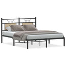 vidaXL sonoma tölgy színű szerelt fa ágykeret matrac nélkül 150x200 cm