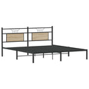 vidaXL sonoma tölgy színű szerelt fa ágykeret matrac nélkül 160x200 cm