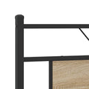 vidaXL sonoma tölgy színű szerelt fa ágykeret matrac nélkül 160x200 cm