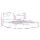 vidaXL sonoma tölgy színű szerelt fa ágykeret matrac nélkül 160x200 cm
