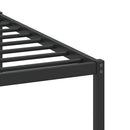 vidaXL sonoma tölgy színű szerelt fa ágykeret matrac nélkül 183x203 cm