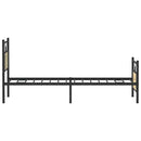vidaXL sonoma tölgy színű szerelt fa ágykeret matrac nélkül 75x190 cm