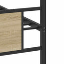 vidaXL sonoma tölgy színű szerelt fa ágykeret matrac nélkül 75x190 cm
