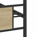 vidaXL sonoma tölgy színű szerelt fa ágykeret matrac nélkül 90x190 cm